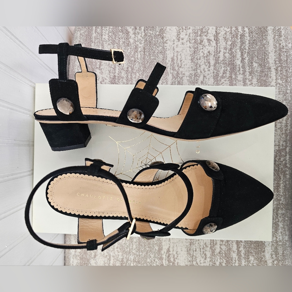 Charlotte Olympia Lynda Suede Heels 42